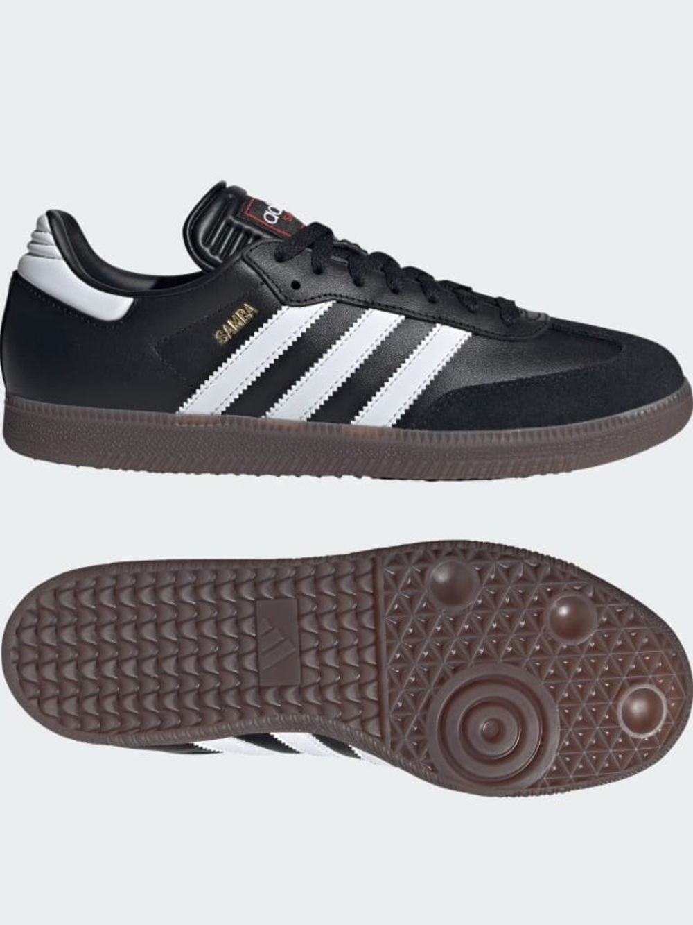 adidas Samba Black White Brown Gum Sole Men's Sneakers